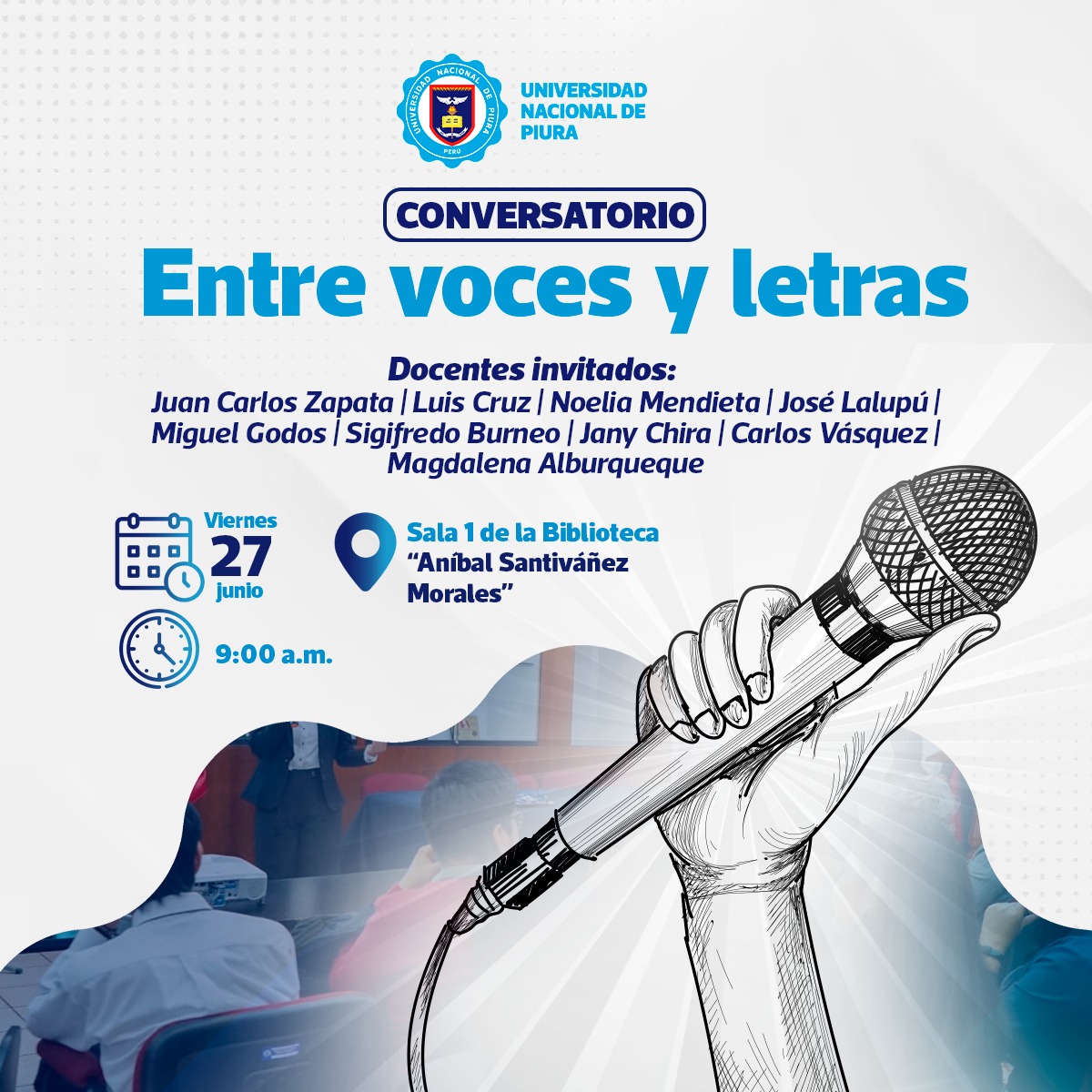 Conversatorio: «Entre voces y letras»